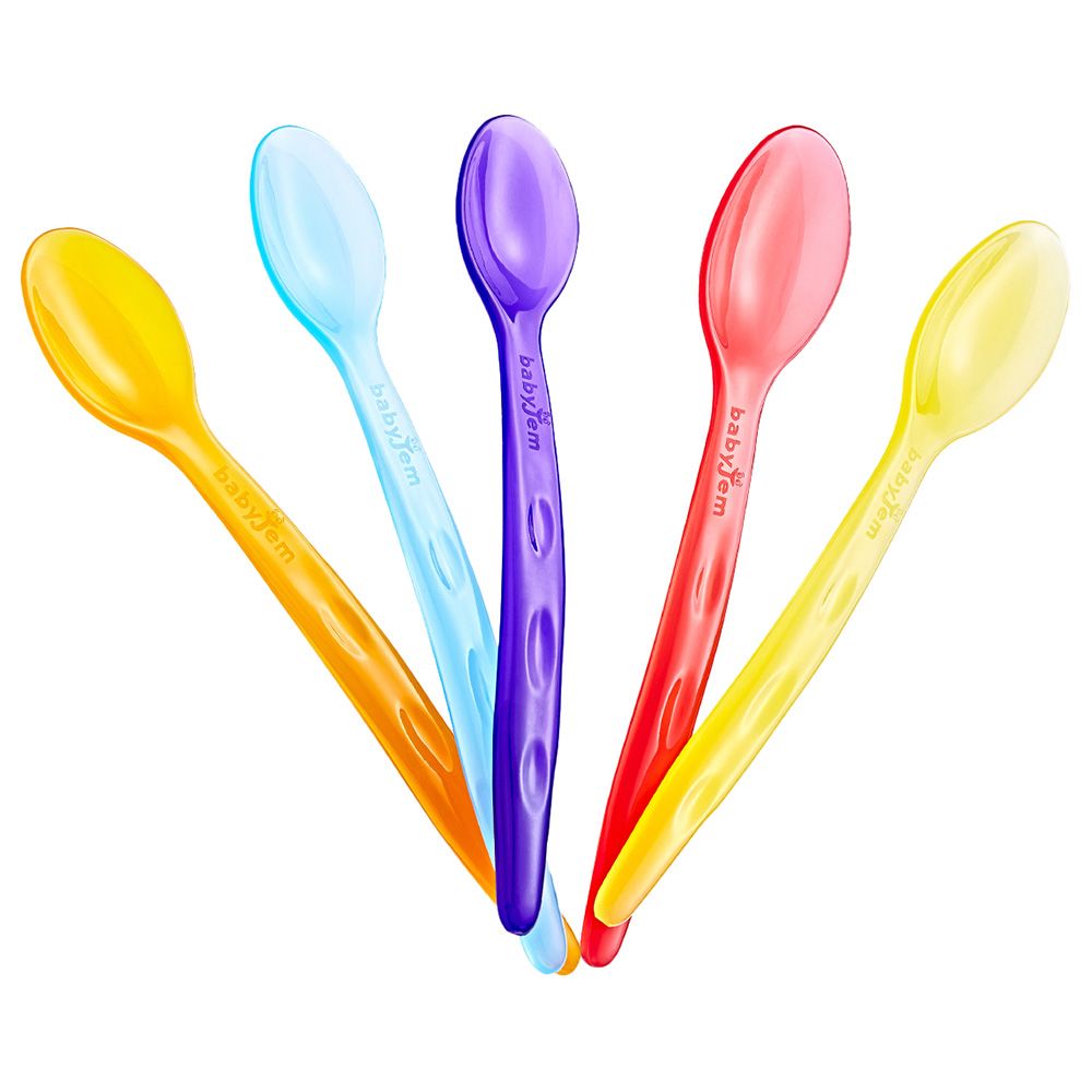 Babyjem - Transparent Cup Spoon - Pack of 5