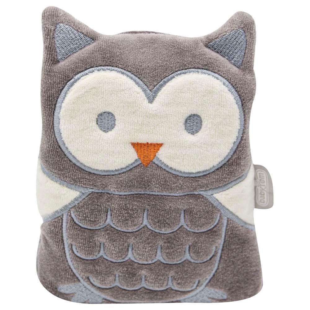 Babyjem - Cherry Seeds Filled Velvet Colic Pillow Owl - Grey