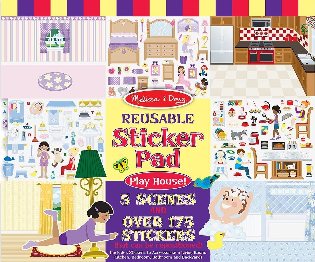 Melissa & Doug - Reusable Sticker Pad - Playhouse