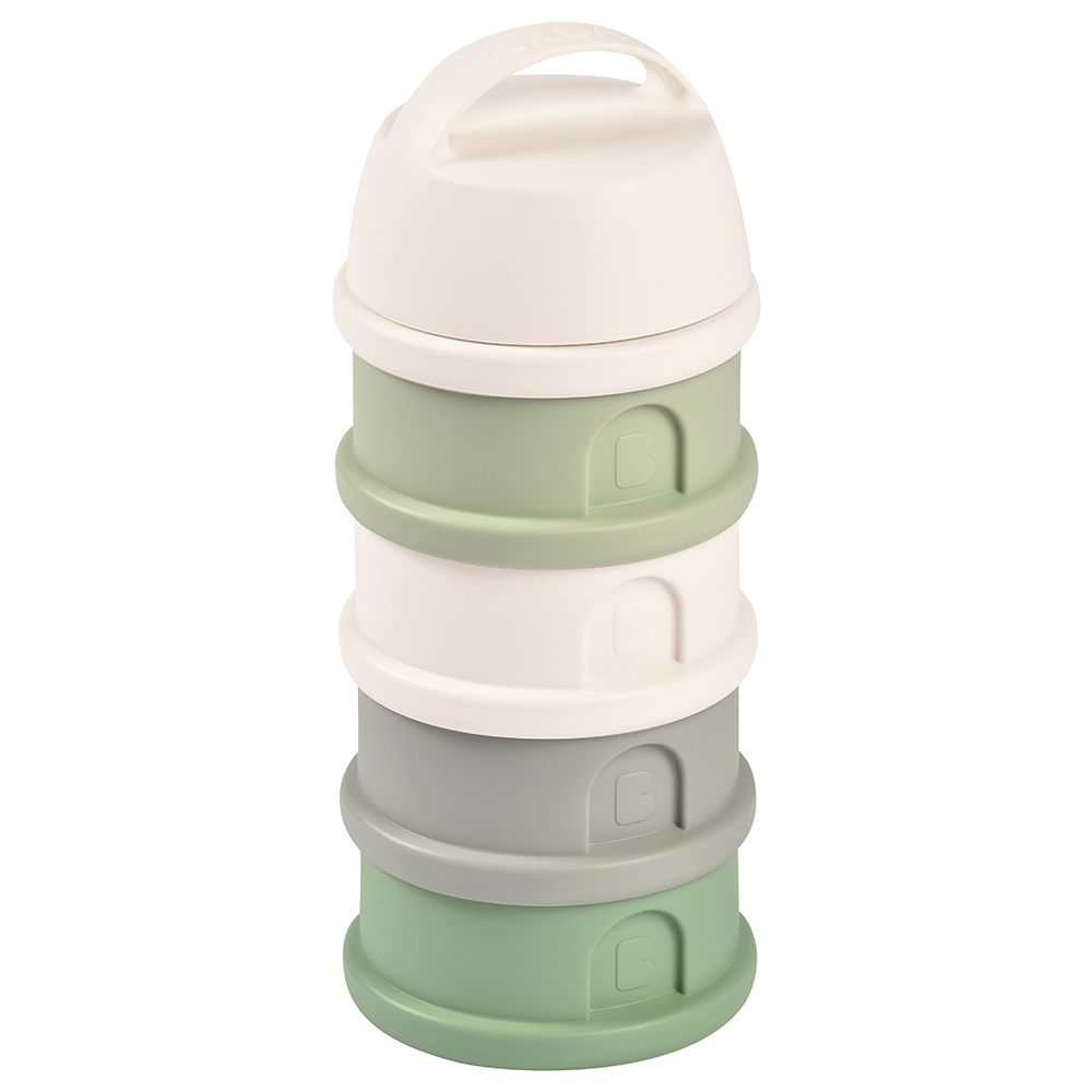 Beaba - 4 Compartments Formula Milk Container - White/Green