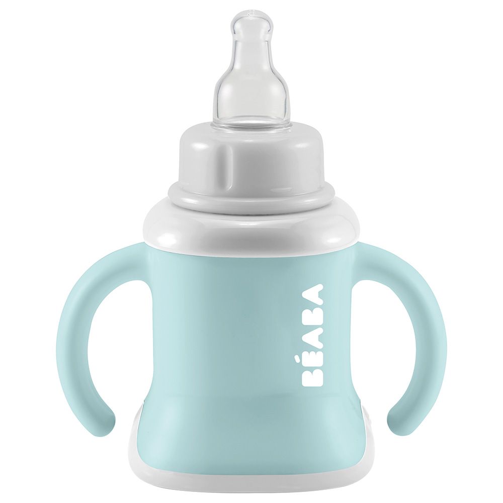 Beaba - 3-in-1 Evolutive Training Cup - Airy Green