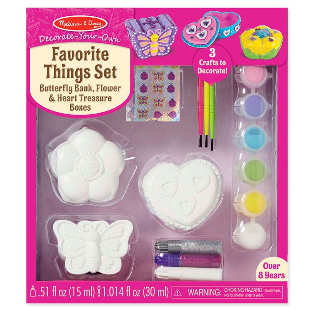 Melissa & Doug - Decorate-Your-Own Favorite Things Set