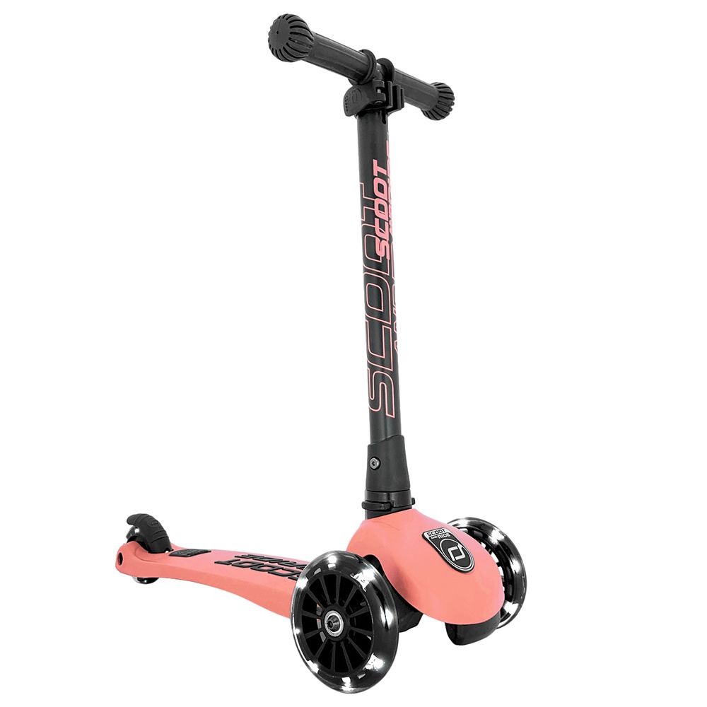 Factory Price - Portable 3 Wheels Kids Pedal Scooter - Pinkish Red