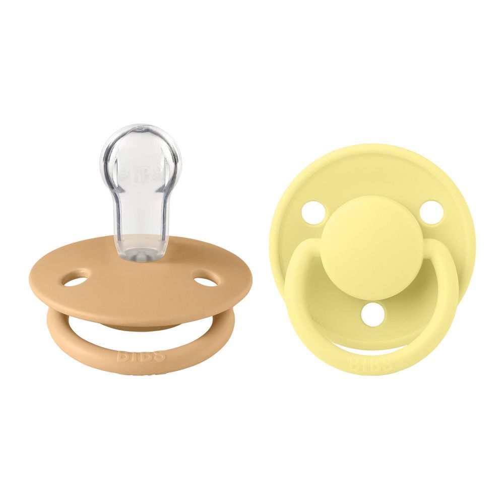 Bibs - De Lux Pacifiers - Pack of 2 - Desert Sand/Sunshine