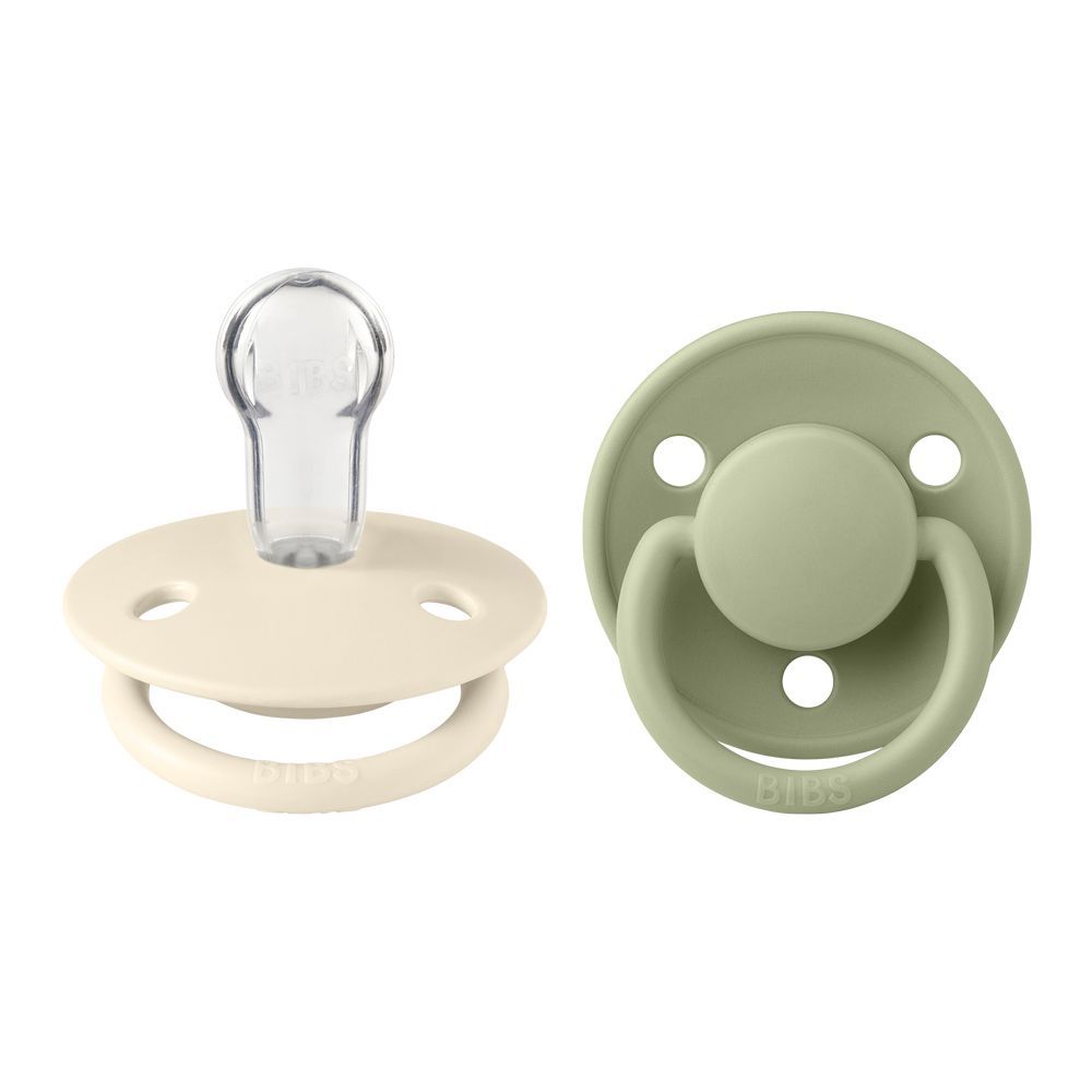 Bibs - De Lux Pacifiers - Pack of 2 - Ivory/Sage