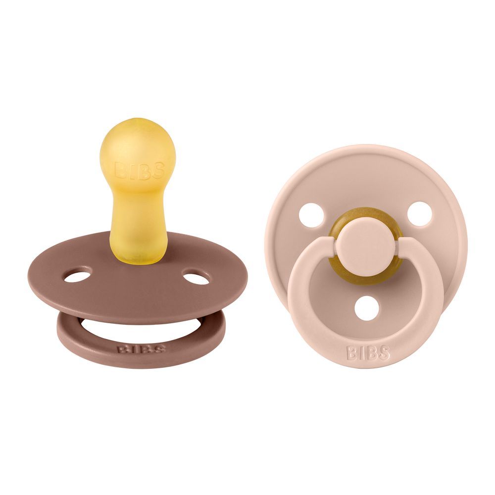 Bibs - Colour S2 Pacifiers - Pack of 2 - Woodchuck/Blush