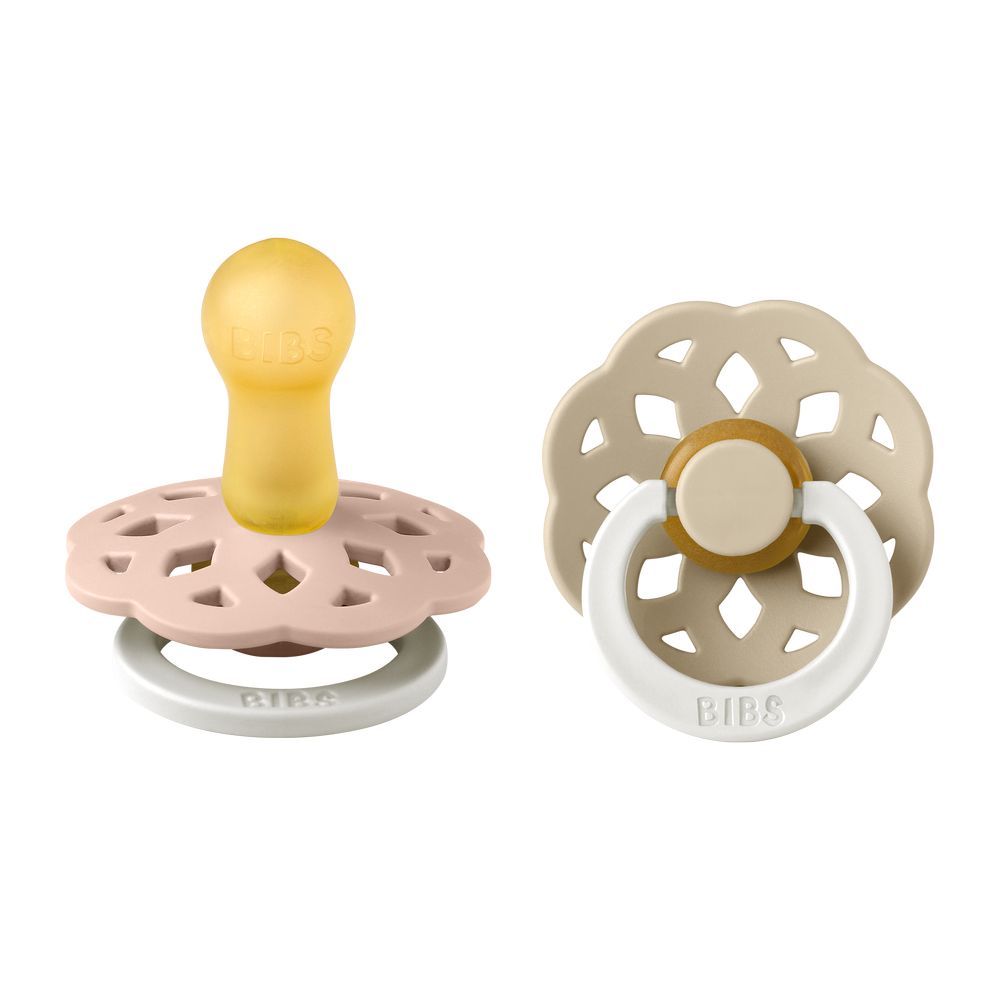 Bibs - Glow Boheme S2 Pacifiers - Pack of 2 - Blush/Vanilla