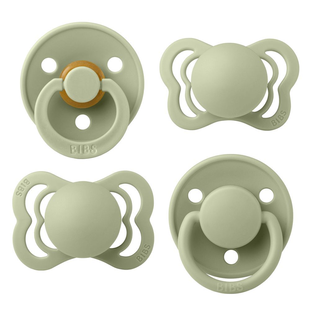 Bibs - Try-It Collection Pacifier Box S1 - Pack of 4 - Sage