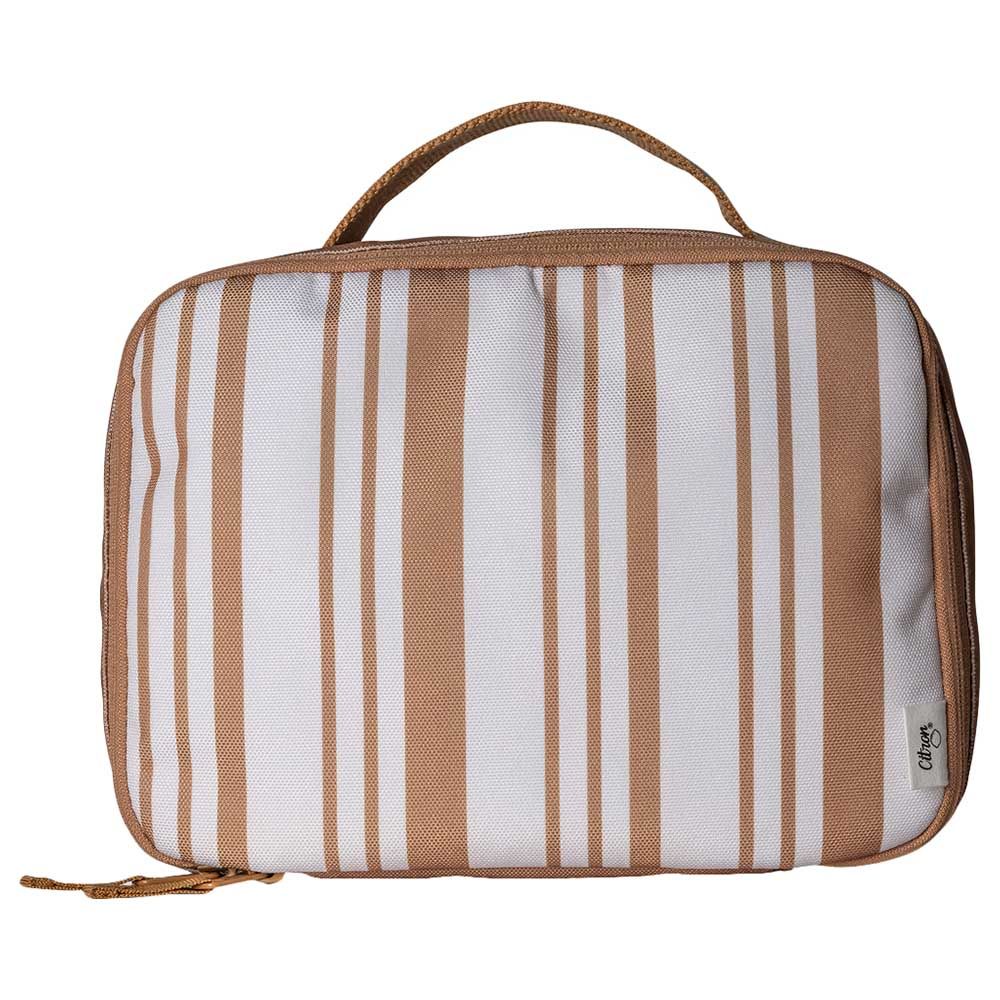 Citron - Insulated Square Lunchbag - Caramel