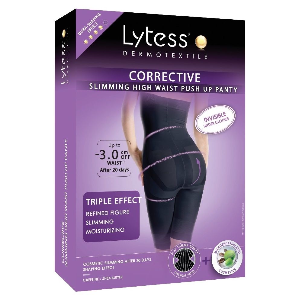 Lytess - Slimming High Waist Push Up Panty - Corrective - Black