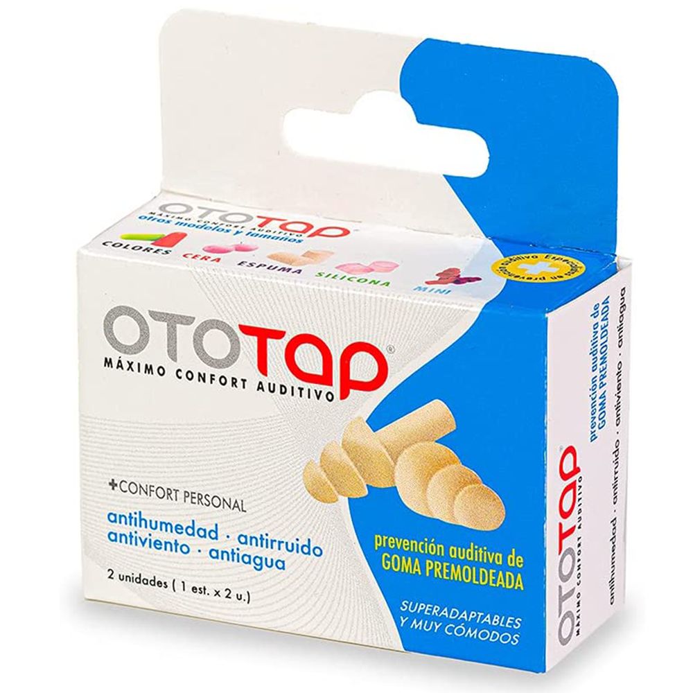 Prohima - OtoTap Ear Plugs Rubber Box - 2pc