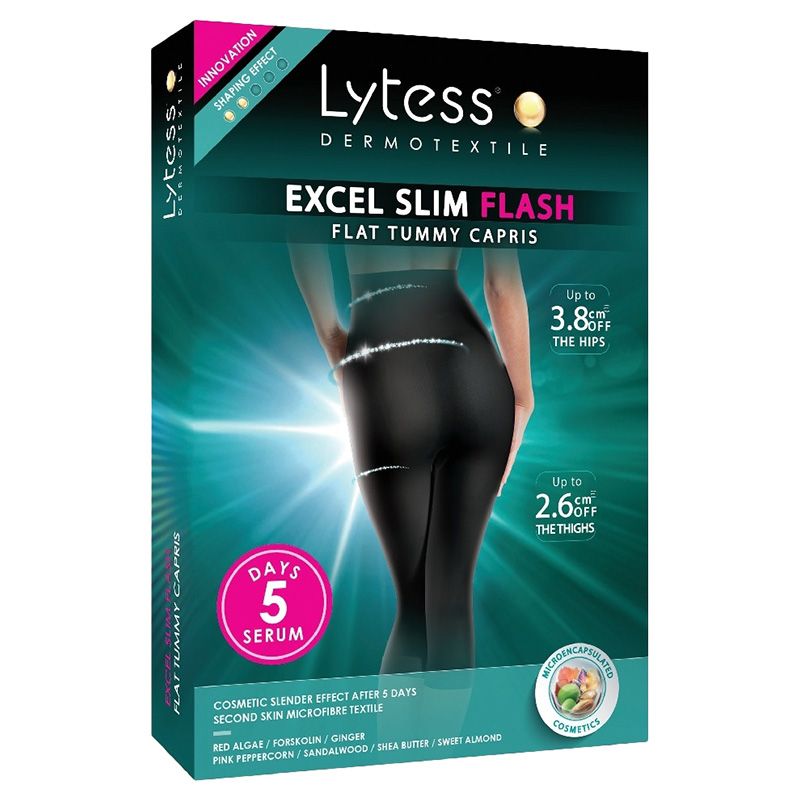 Lytess - Flat Tummy Capris - Excel Slim Flash - Black