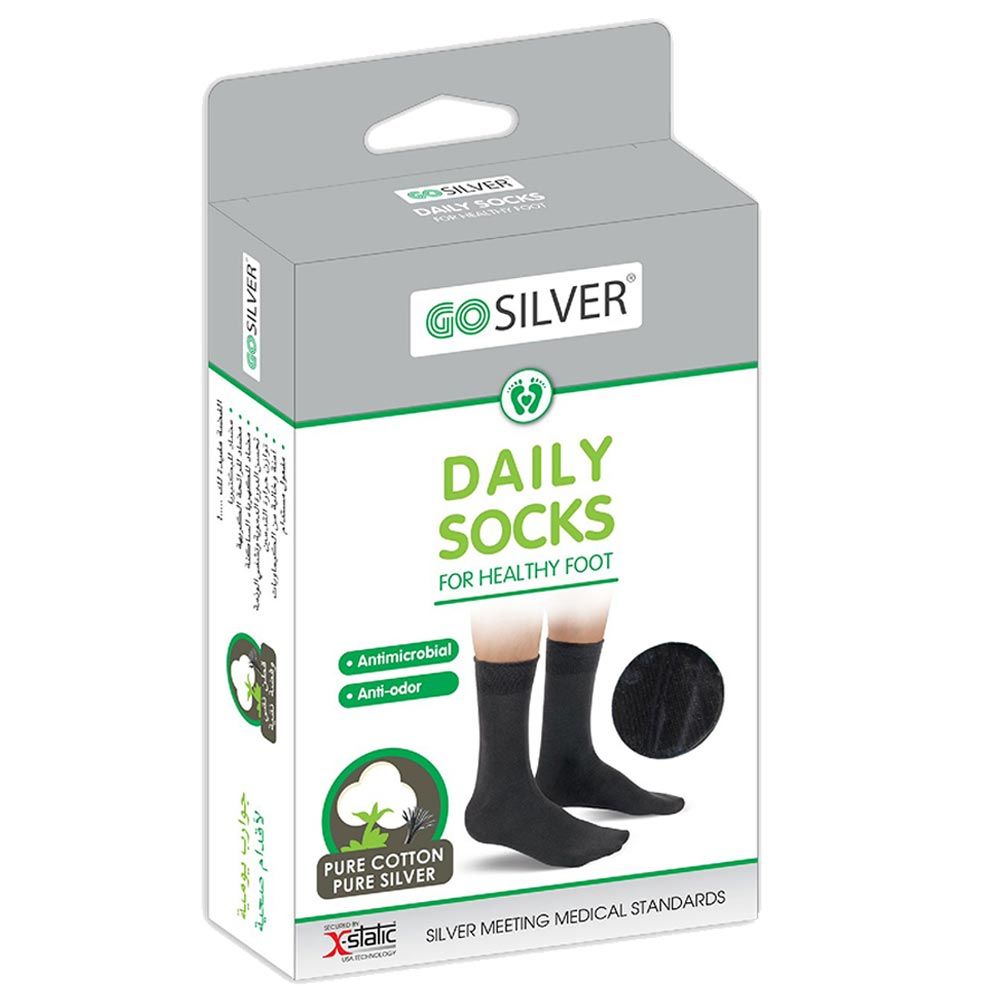 Go Silver - Daily Socks - Black