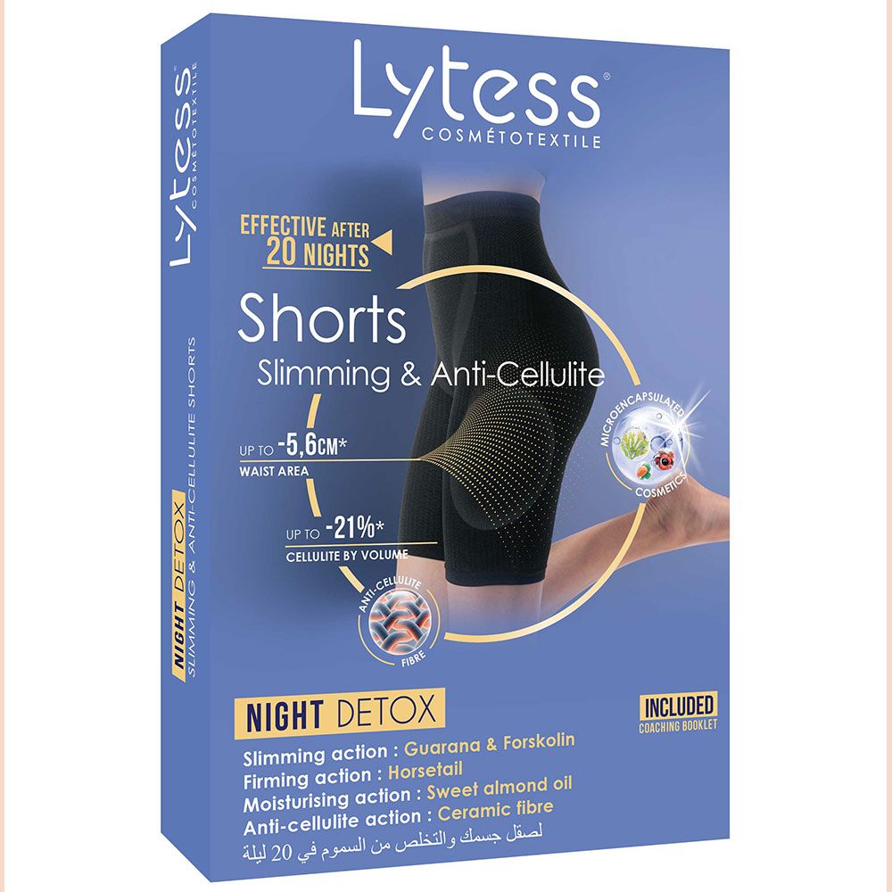 Lytess - Night Detox Slimming & Anti-Cellulite Shorts - Black