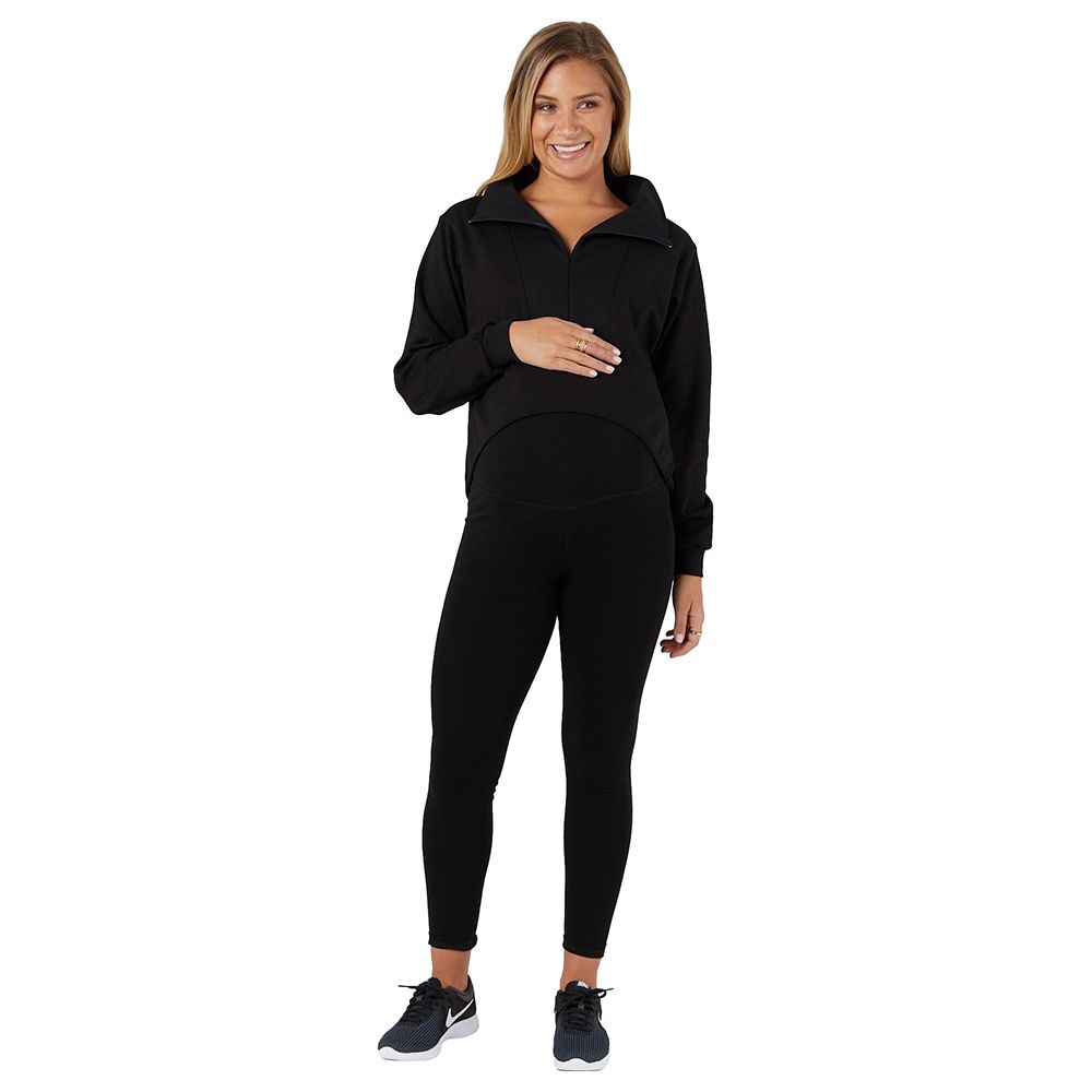 Mummyista Legoe Sports Maternity Leggings Black