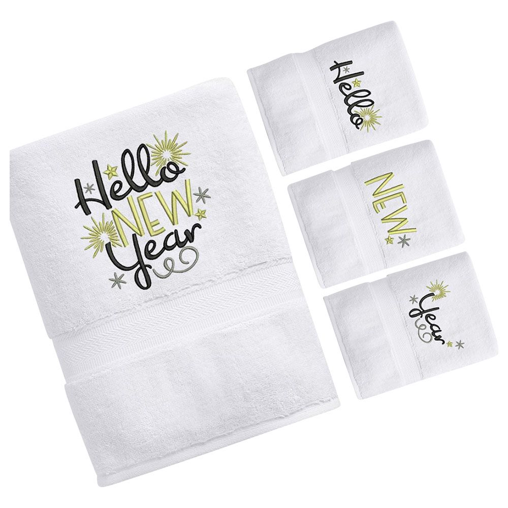 Creative Costumez - Happy New Year Towels - Pack of 4