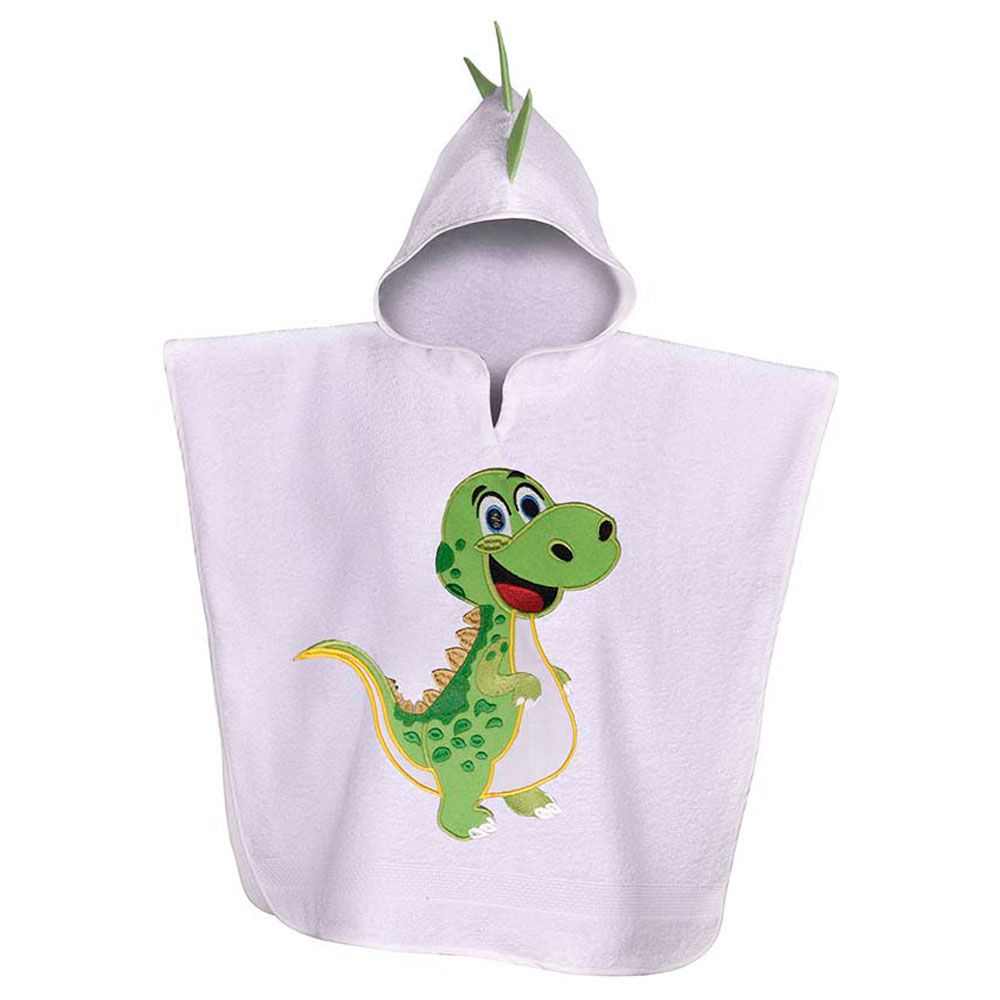 Creative Costumez - Kids Trex Dinosaur Hooded Towel - White