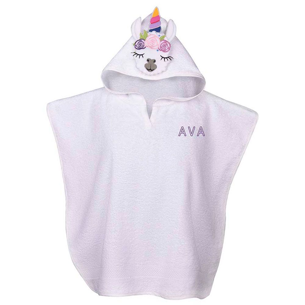 Creative Costumez - Kids Personalized Lama Hooded Towel