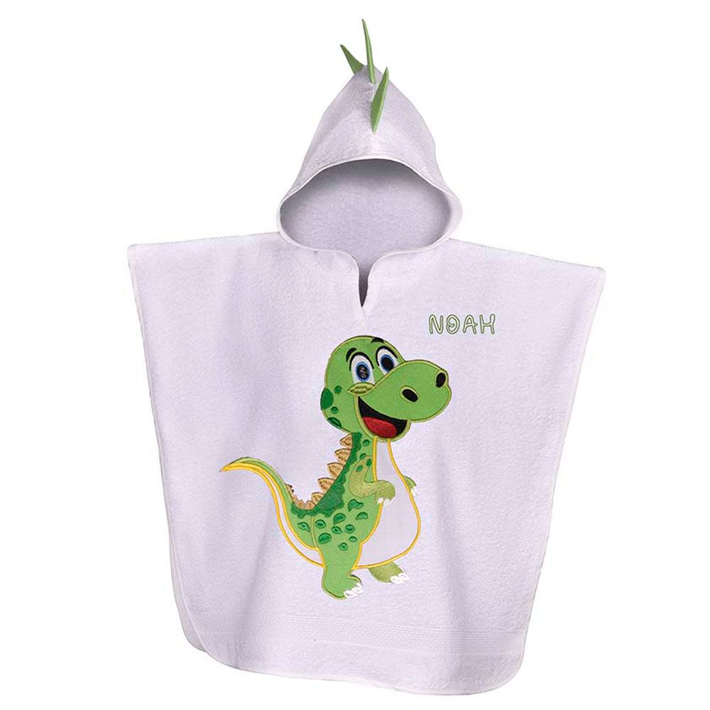 Creative Costumez - Baby Personalized Trex Hooded Towel