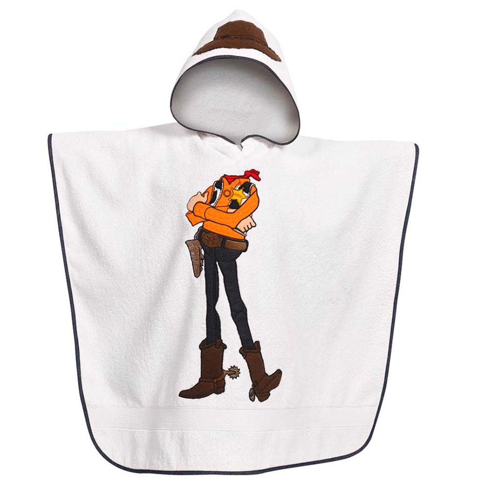 Creative Costumez - Baby Cowboy Hooded Towel - White