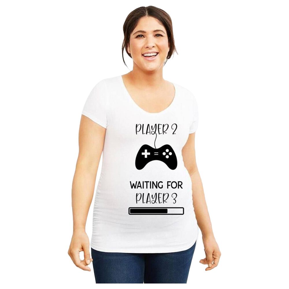 Matching Family - Mom Player 2 T-Shirt - White