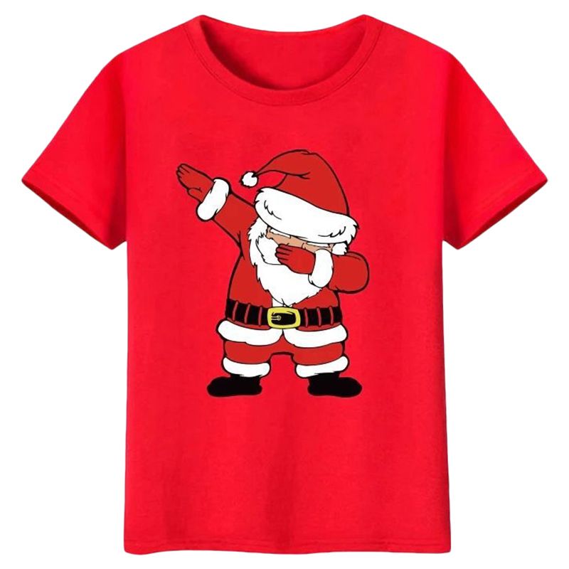 Matching Family - Adult Santa Christmas T-Shirts - Red