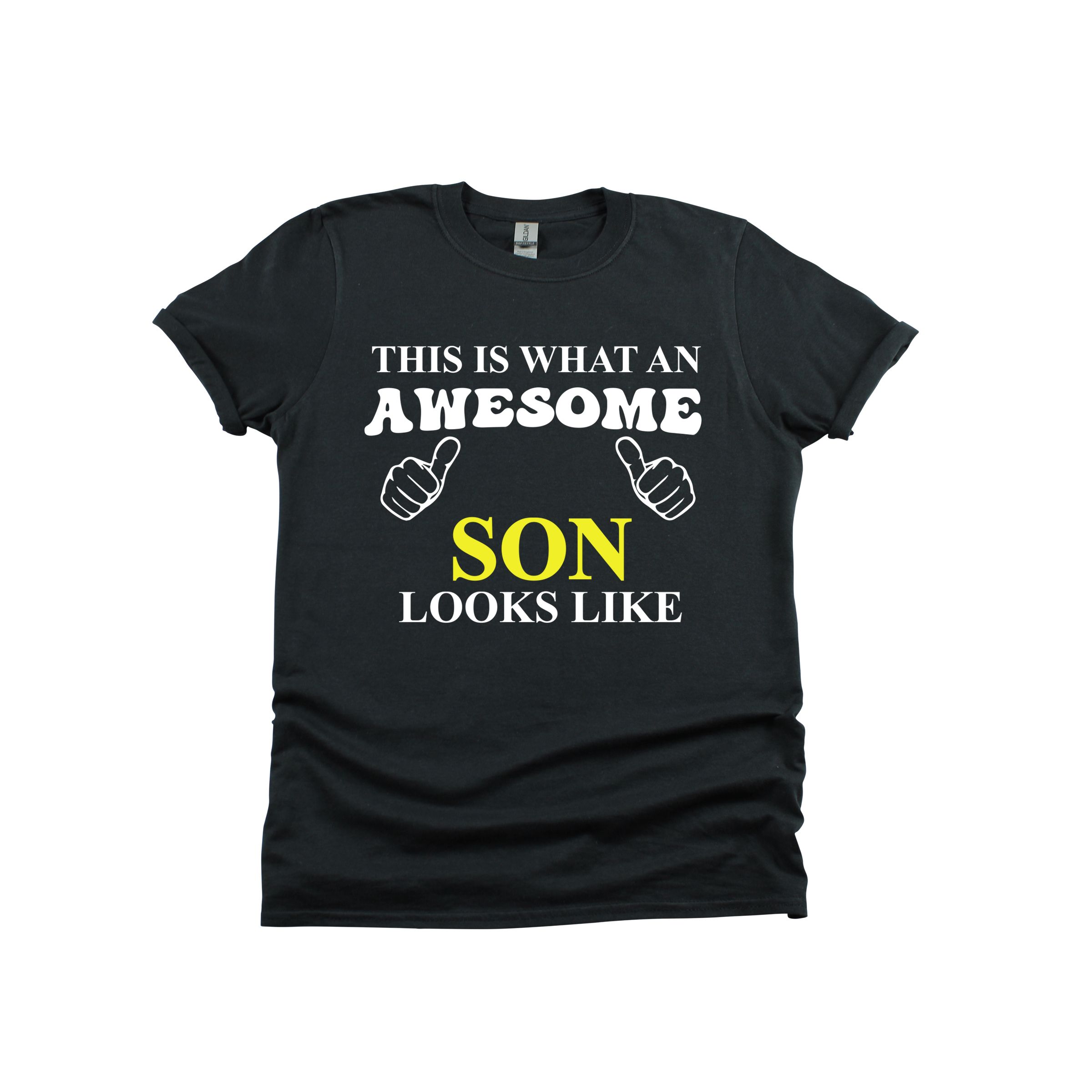 Matching Family Outfits - Awesome Son Looks T-Shirt - Black