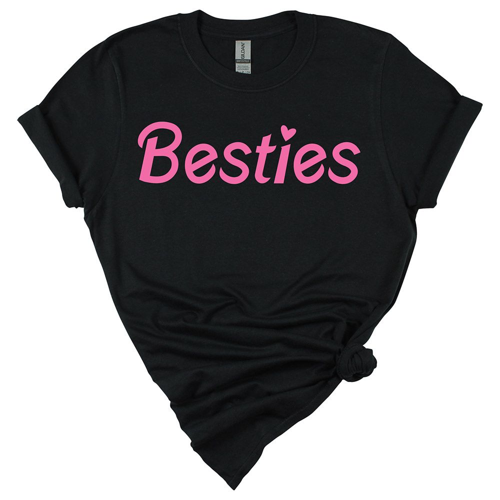 Matching Family Outfits - Mom's Besties T-Shirt - Black