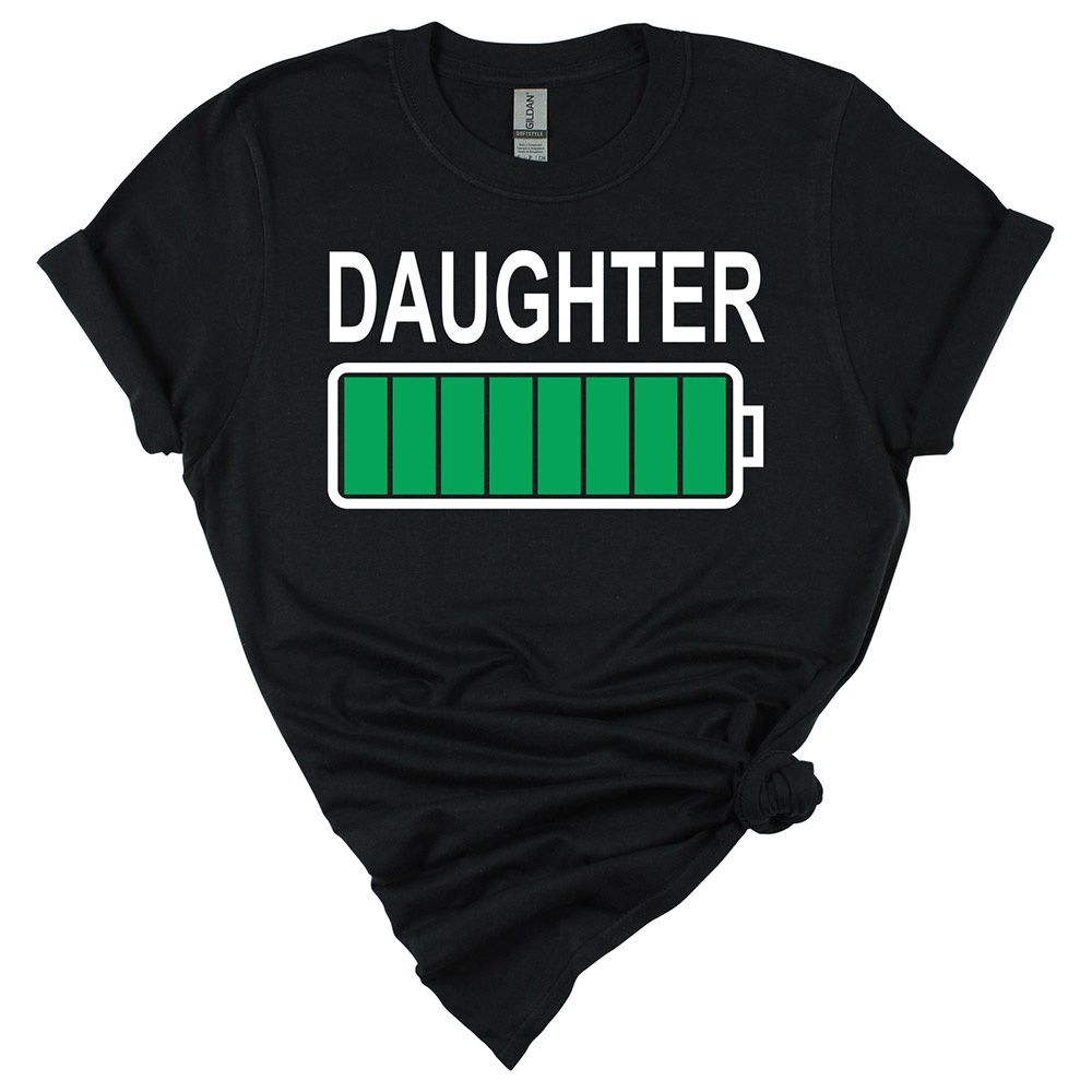 Matching Family Outfits - Fully Charged T-Shirt - Black