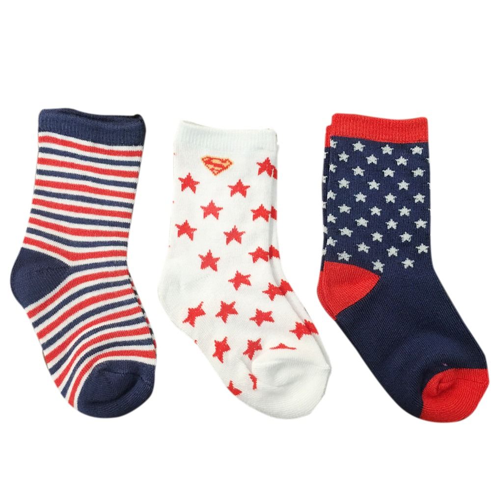 Justice League - Superman Printed Sock Pack of 3