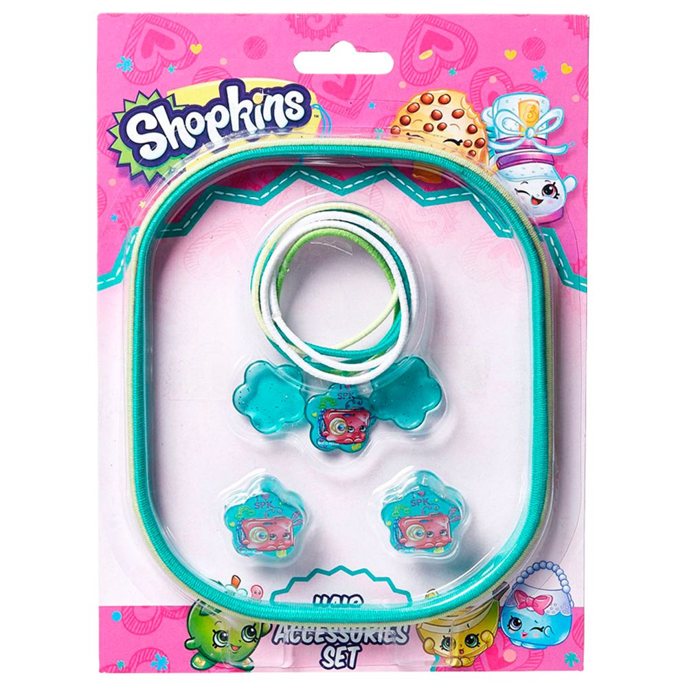 Shopkins - Hair Accessory Set - Green & White