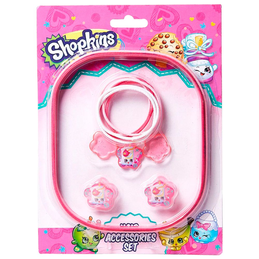 Shopkins - Hair Accessory Set - Light & Dark Pink