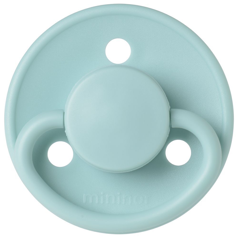 Mininor - Round Pacifier Silicone - 0M+ - Cool Mint