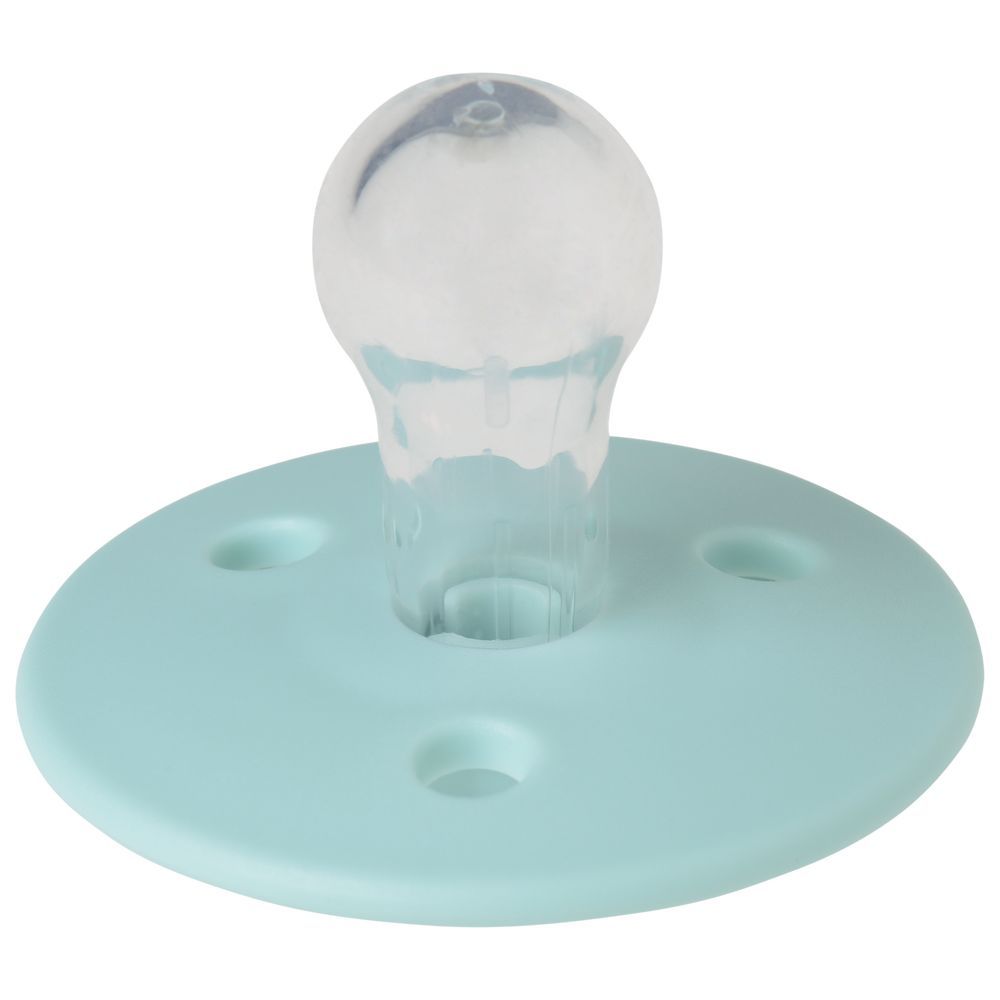 Mininor - Round Pacifier Silicone - 6M+ - Cool Mint