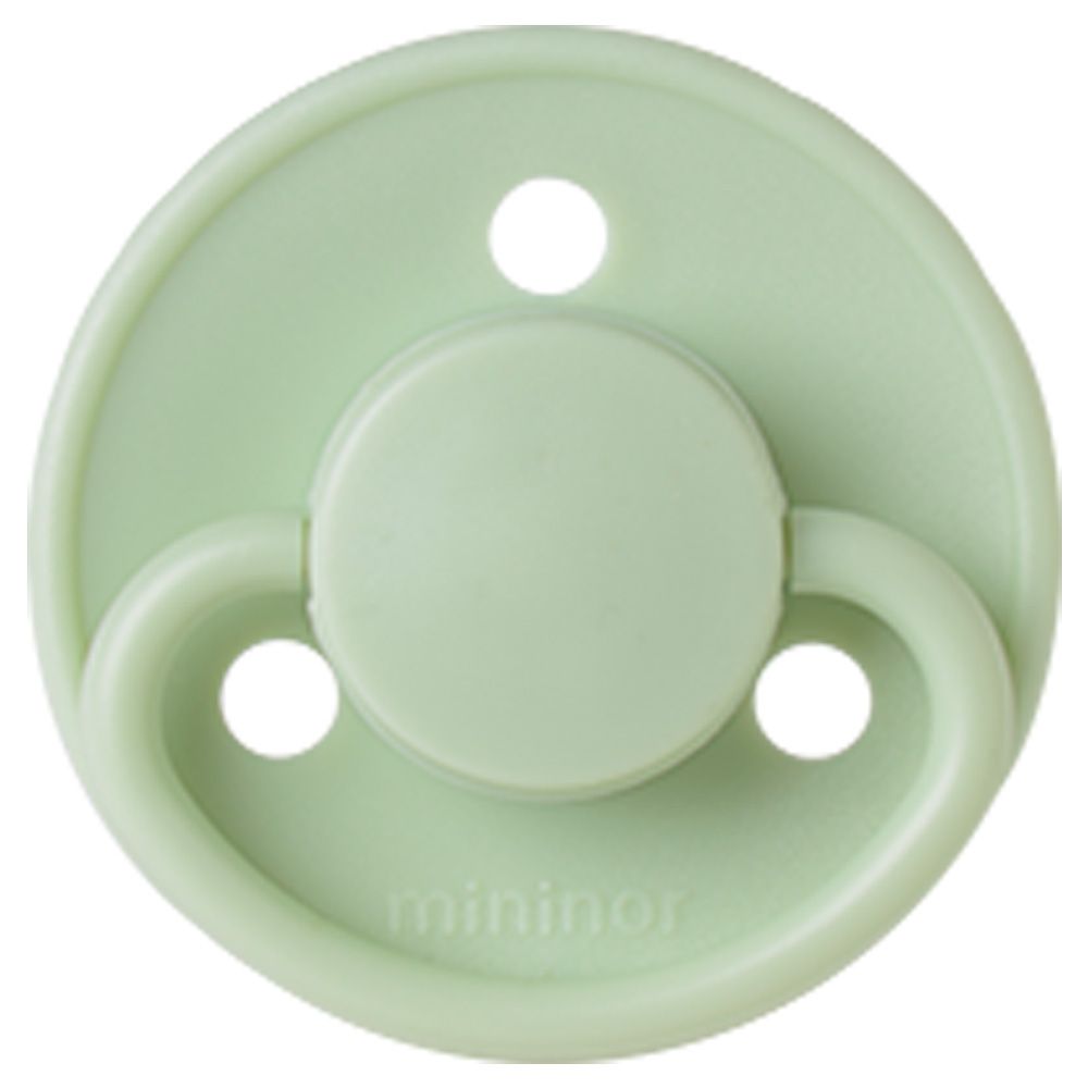 Mininor - Round Silicone Pacifier 6M+ - Gooseberry