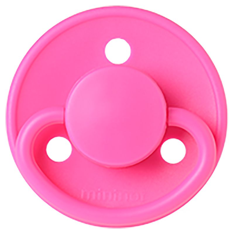 Mininor - Round Pacifier Latex 0M - Bubblegum