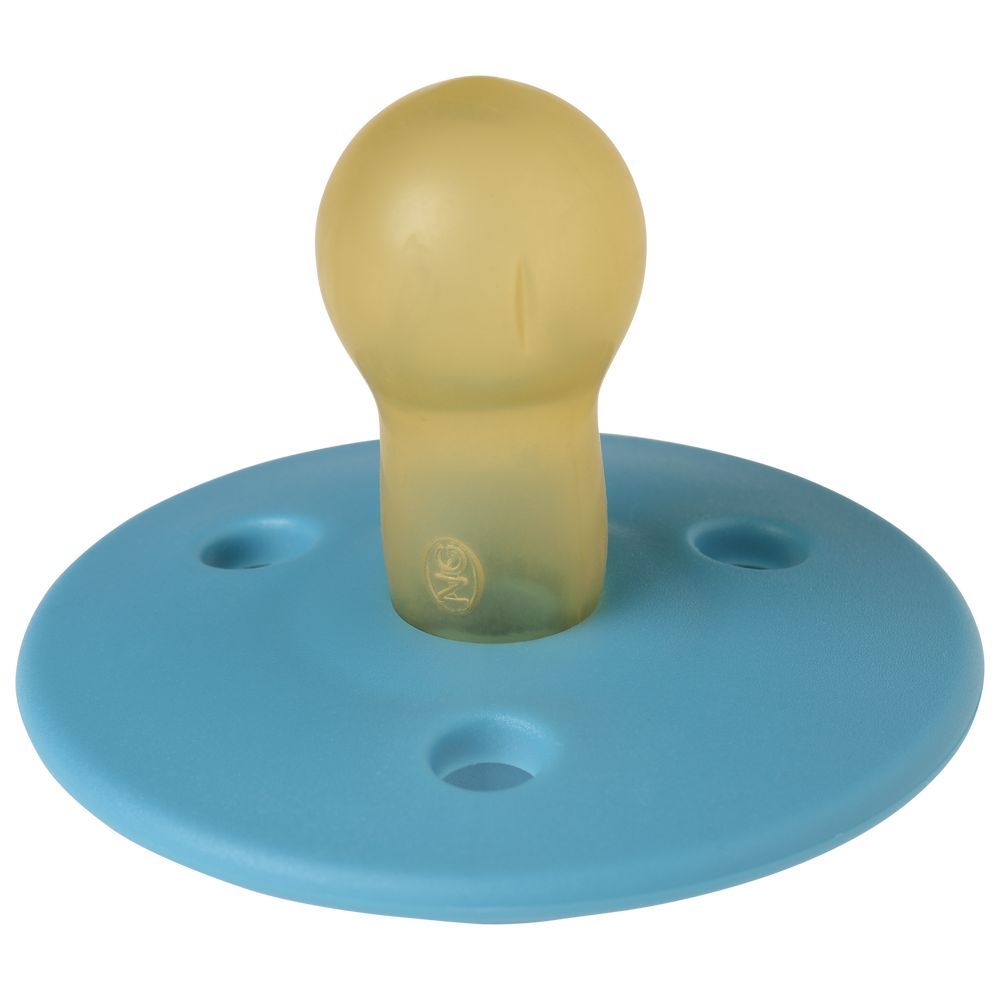 Mininor - Round Pacifier Latex - 0M+ - Opal Lake