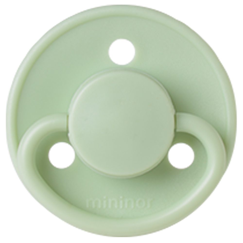 Mininor - Round Latex Pacifier 0M+ - Gooseberry