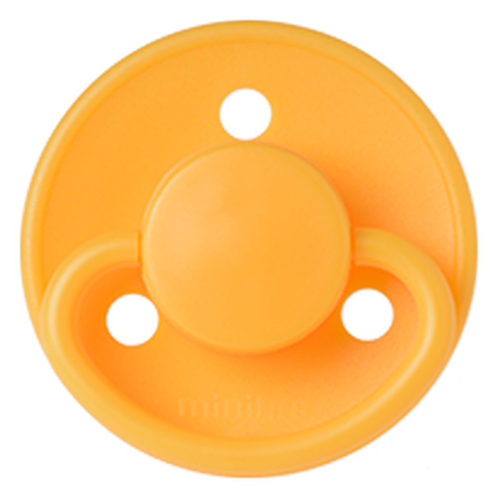 Mininor - Round Latex Pacifier 6M+ - Sunflower