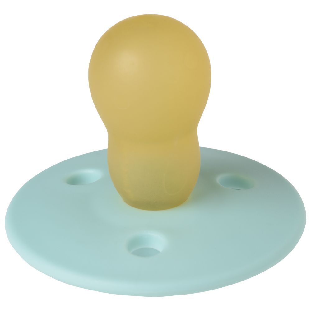 Mininor - Round Pacifier Latex - 6M+ - Cool Mint