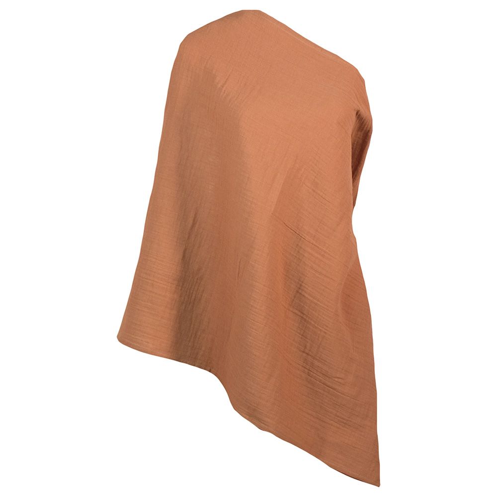 Me - Organic Crinkle Muslin Nursing Scarf - Mocca