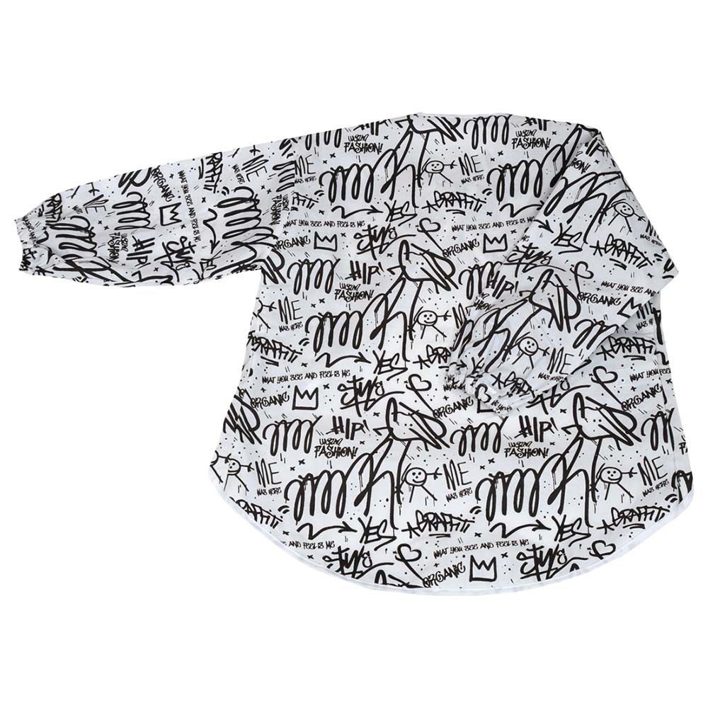 Me - Organic Painting Smock - Graffiti - Black