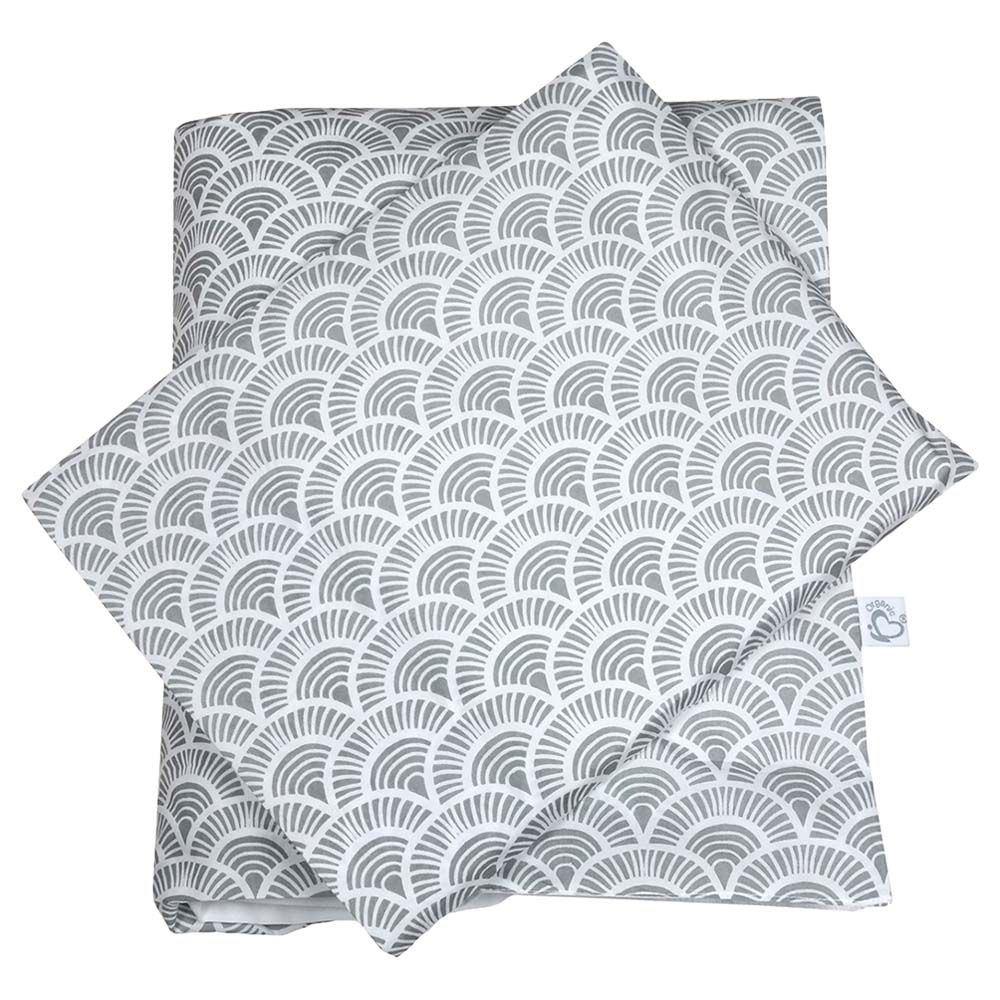 Me - Organic Baby Bed Set - Art Deco - Grey