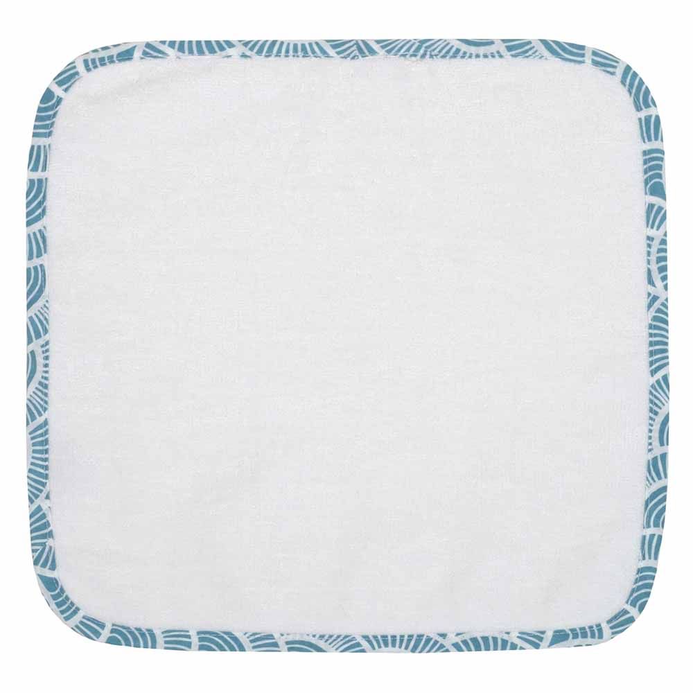 Me - Organic Baby Facetowel 2pc-Set - Art Deco - Blue