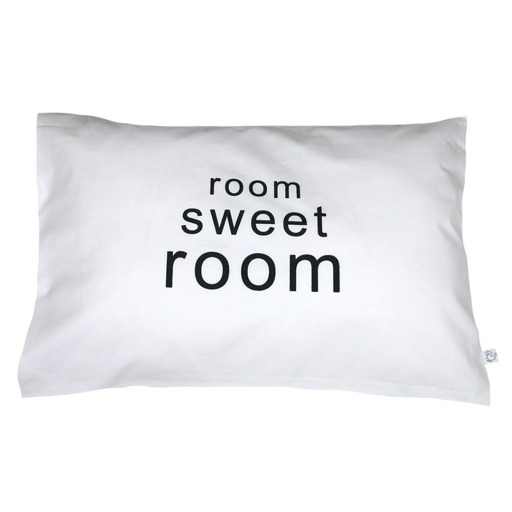 Me - Handprinted Junior Cushion - Room Sweet Room Black