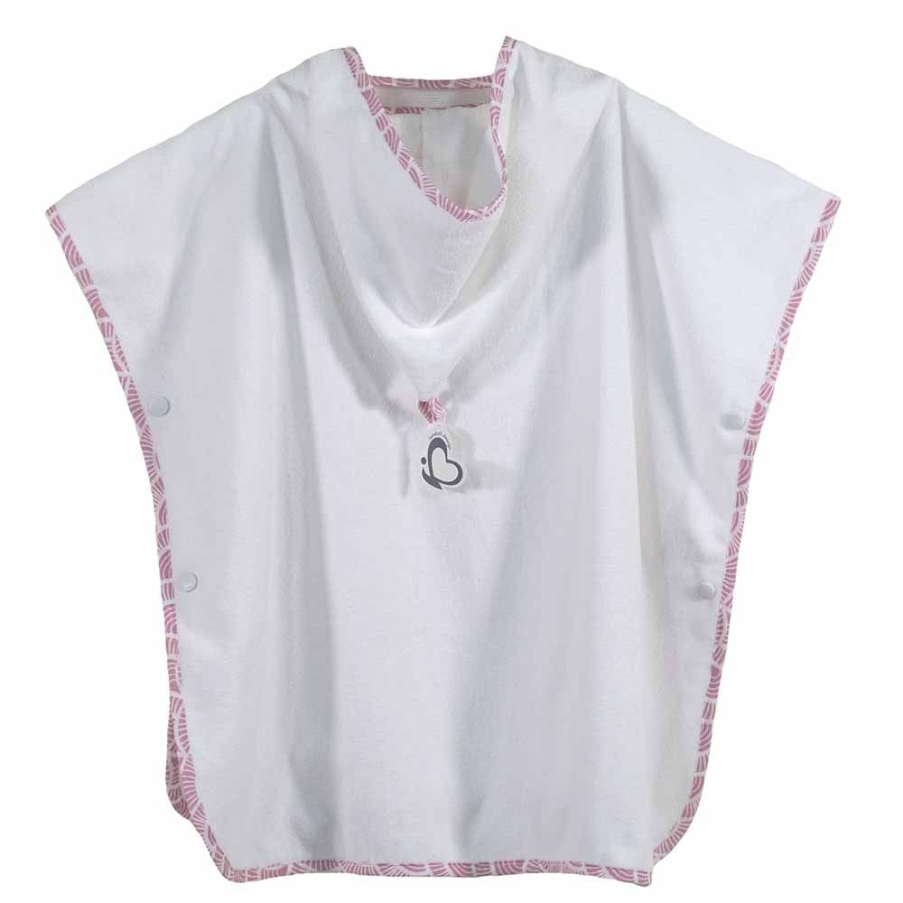 Me - Organic Toddler Poncho Art Deco - Pink