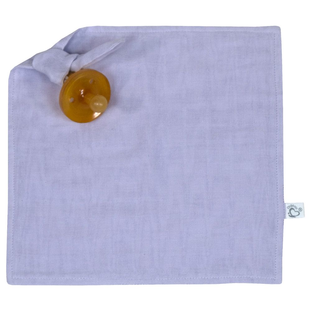 Me - Organic Pacifier Holder Muslin Snuggle - Lavendel