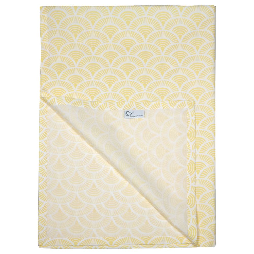 Me - Organic Baby Sheet - Art Deco - Yellow