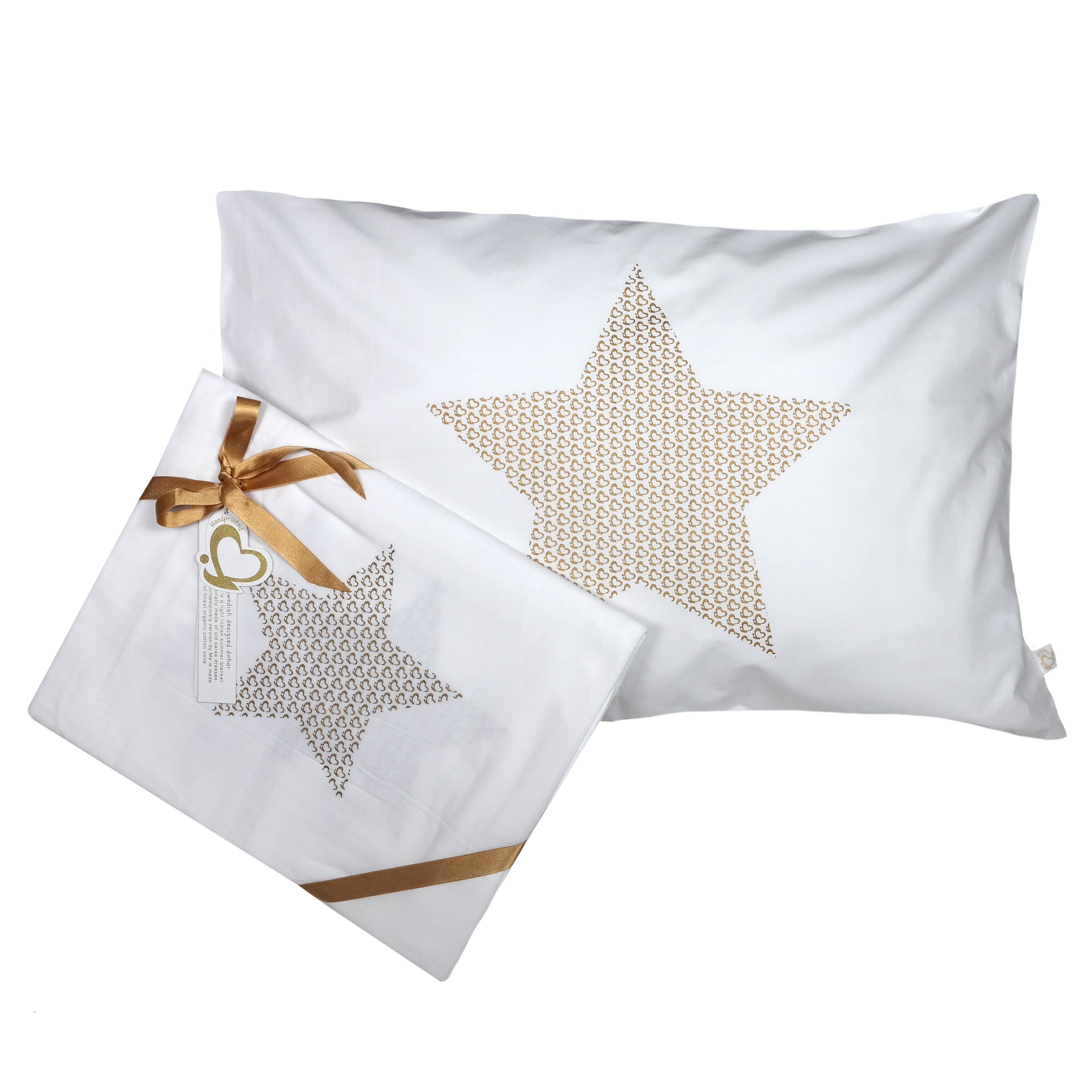 Me - Handprinted Organic Set Me Star Large - Gold