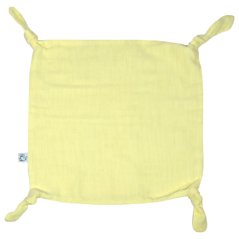 Me - Organic Snuggle Knots Muslin Blanket - Yellow